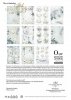 Zestaw kreatywny na papierze ryżowym - kraina lodowej porcelany*Creative set on rice paper - The world of ice porcelain